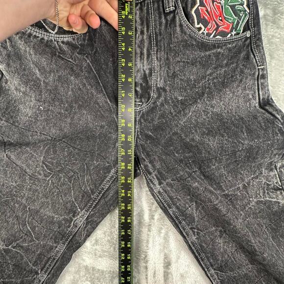 Ninth Hall Ambush Charcoal Black Eagle Embroidered Denim Jeans Size 30 - Picture 6 of 8